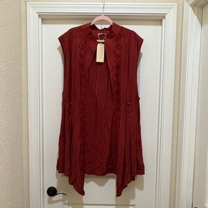 Holy Clothing Trystan Burgundy Wine Vest